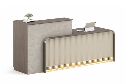 Beige and Wood Counter